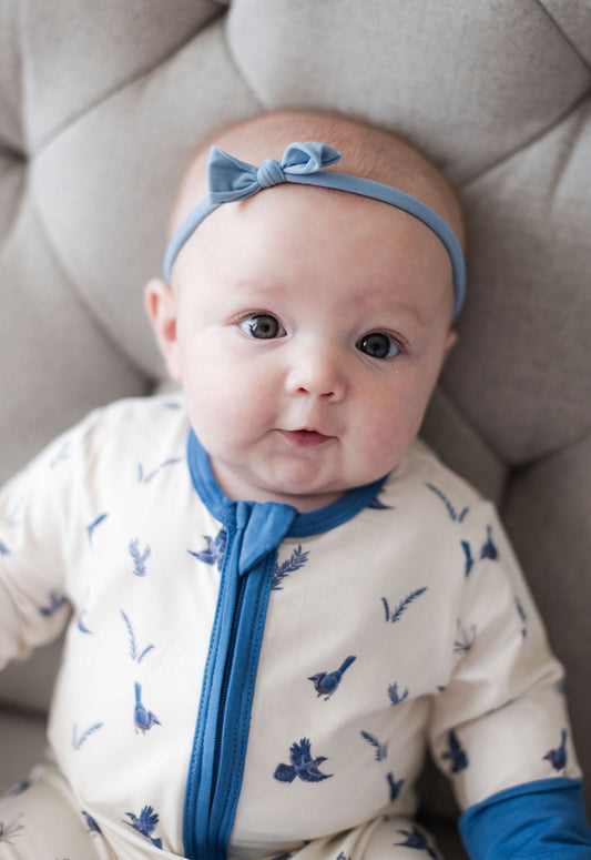 Blue Jays - Long Sleeve Zipper Sleep Romper