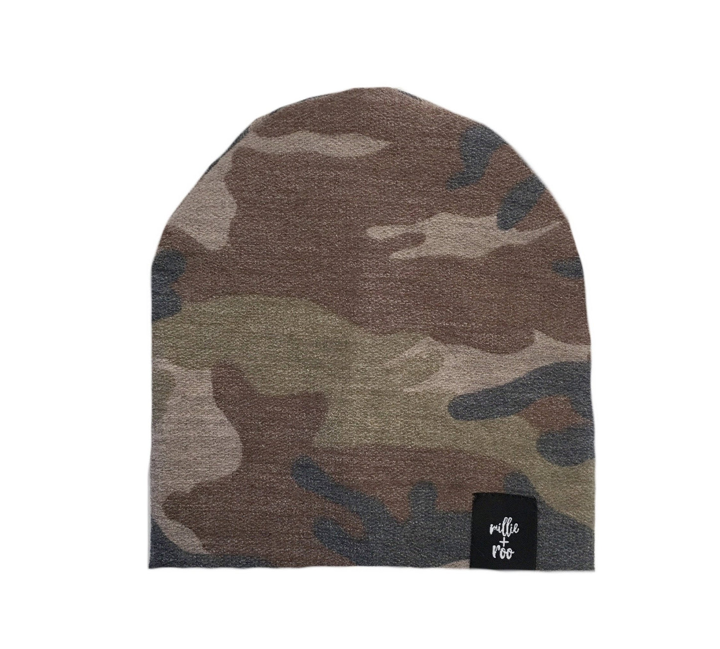 BEANIE- Dusty Brown Camo