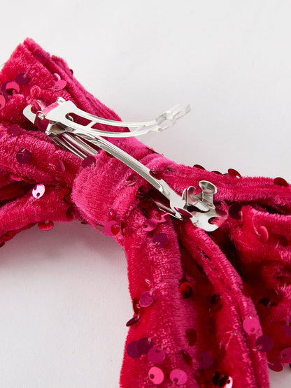 Girls Sequin Bow Hair Clip