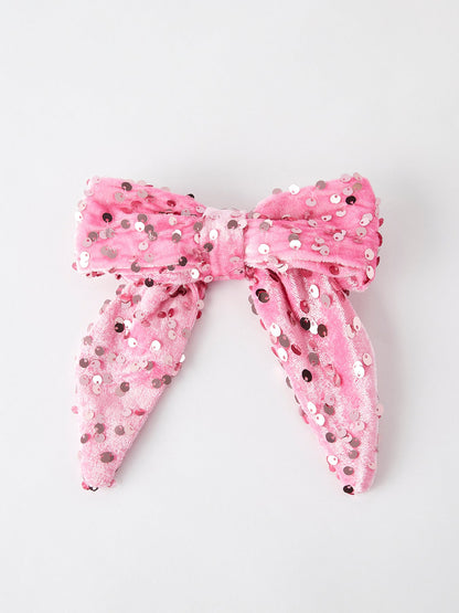 Girls Sequin Bow Hair Clip