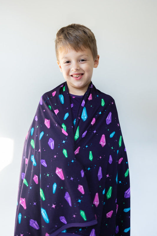 Crystals Luna Wrap - 47in X 47in double layered blanket