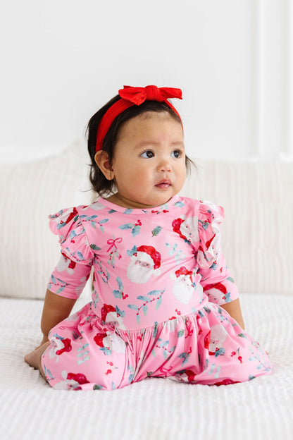 Jolly Old Saint Nick Twirl Flutter Bodysuit