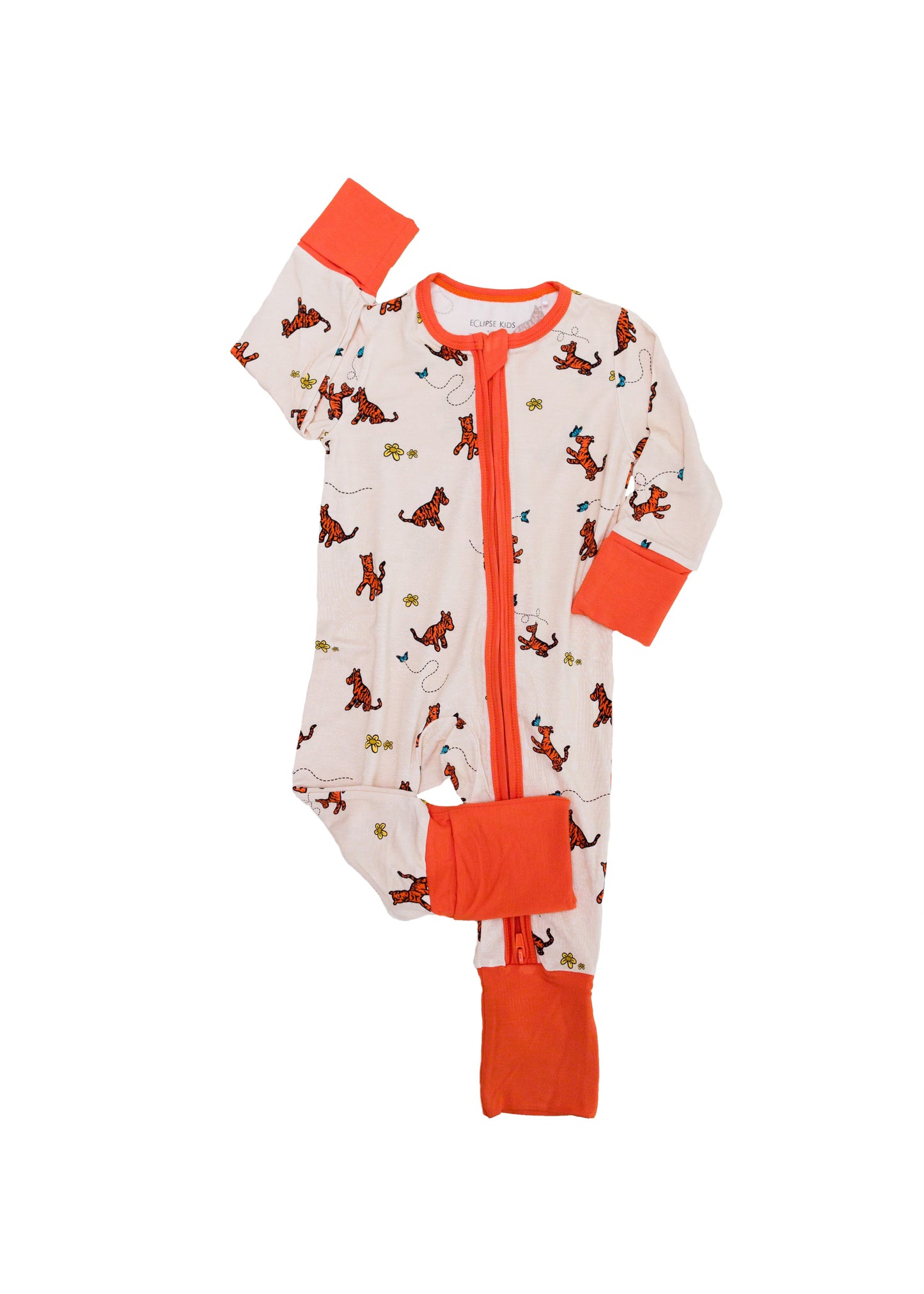 The Wonderful Thing About Tiggers - Long Sleeve Zipper Sleep Romper