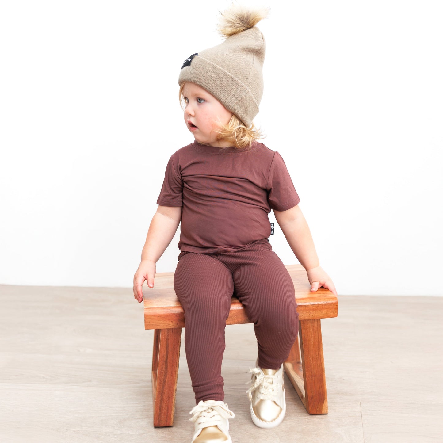 BAMBOO CUFF BEANIE- Mushroom