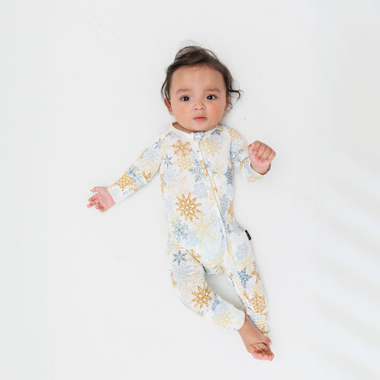 ZIP ROMPER -Snowflakes