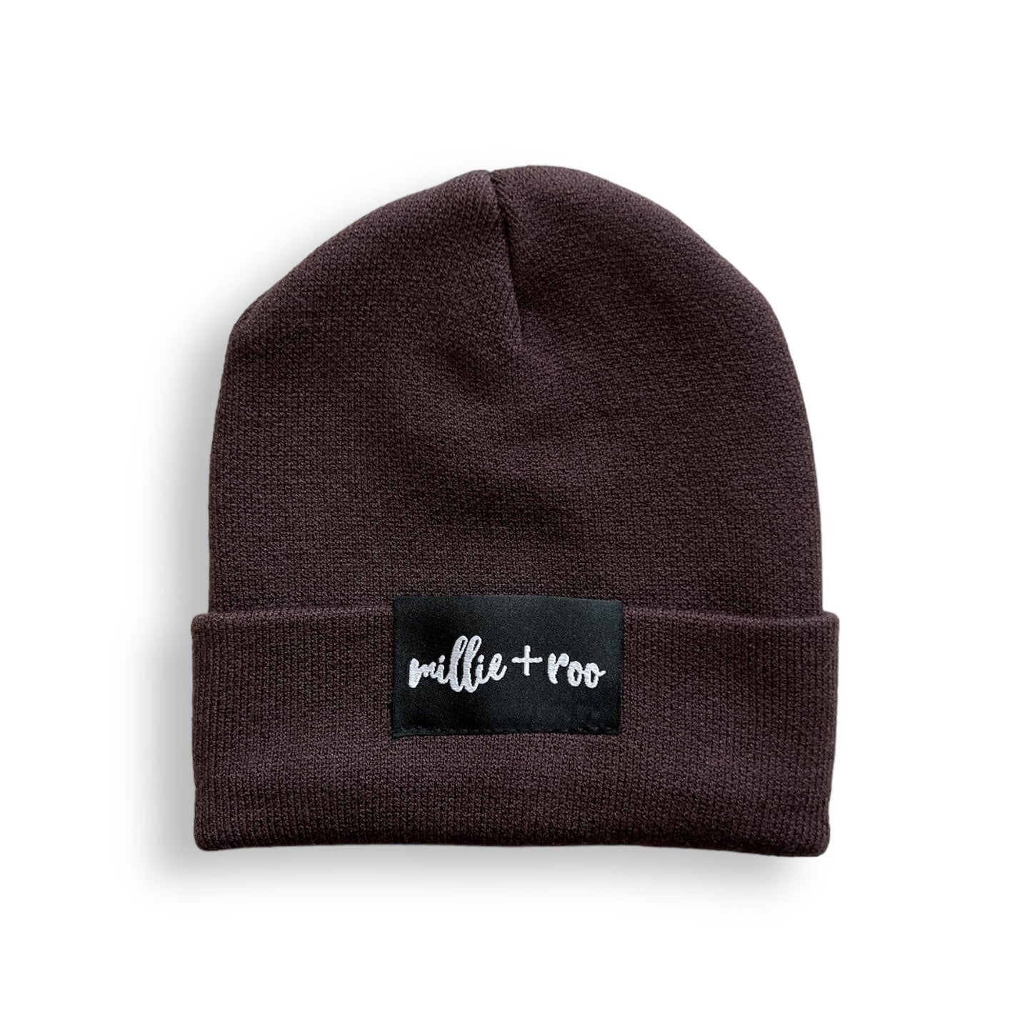 BAMBOO CUFF BEANIE- Black Cherry