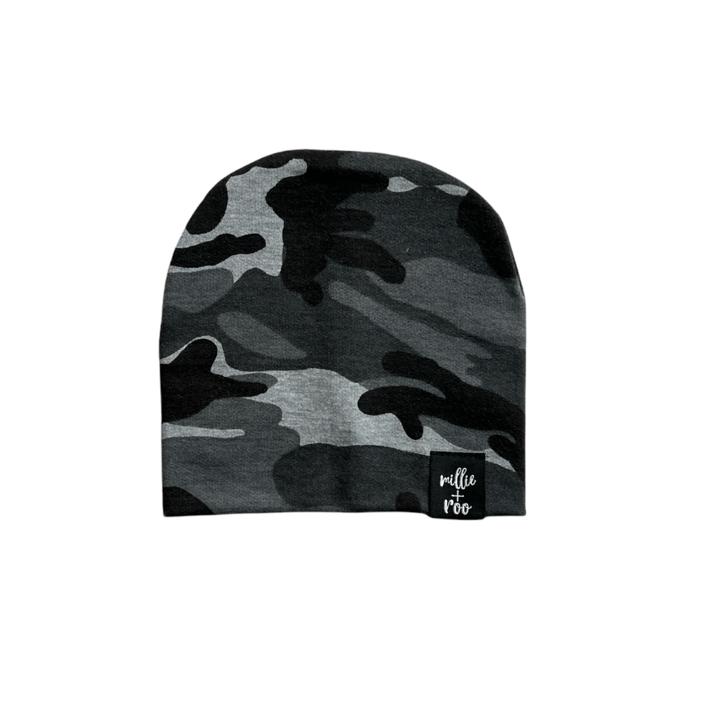 BEANIE- Dusty Black Camo