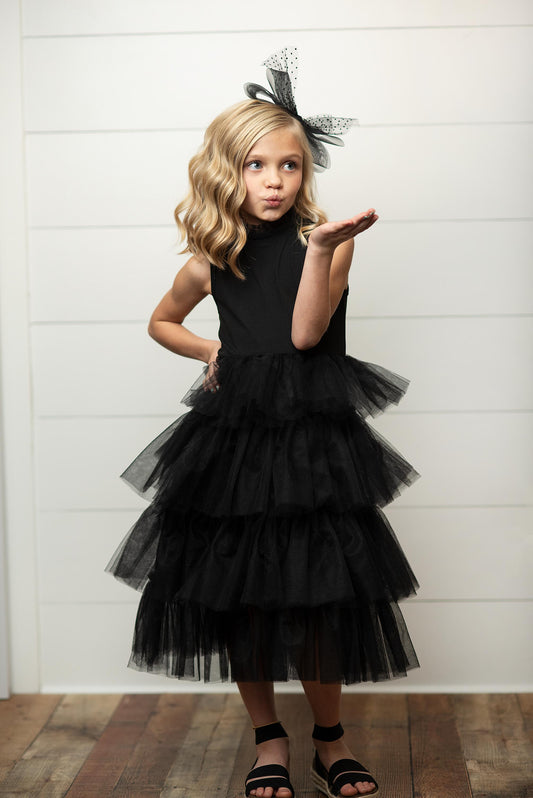 Black Tiered Dress