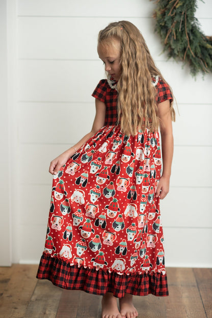 Christmas Puppy Dog Lounge Play Gown