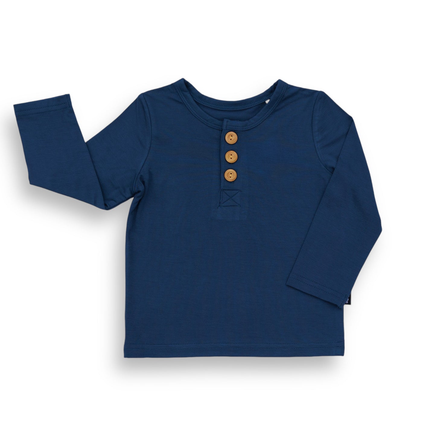 HENLEY LONG SLEEVE- Navy