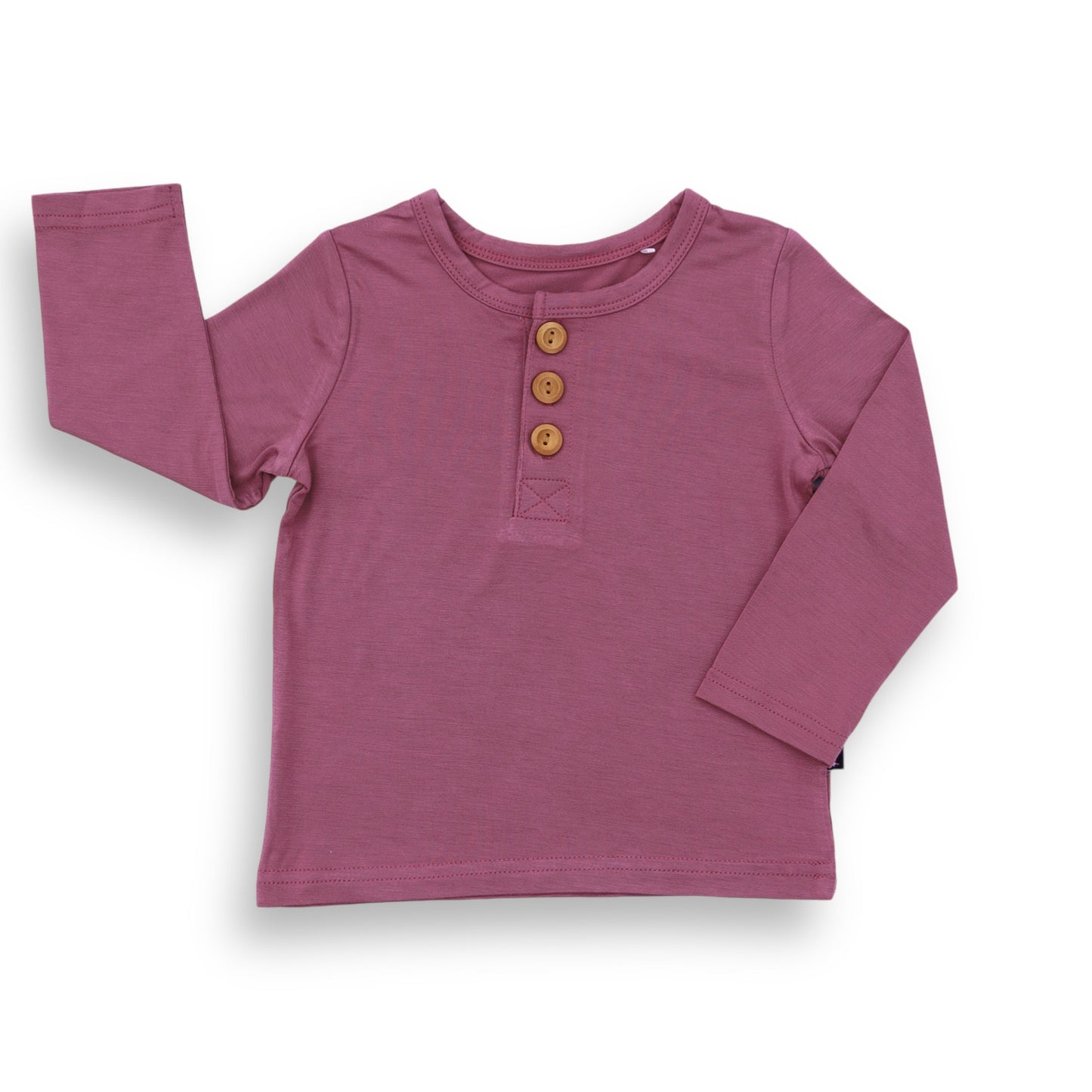 HENLEY LONG SLEEVE- Mauve