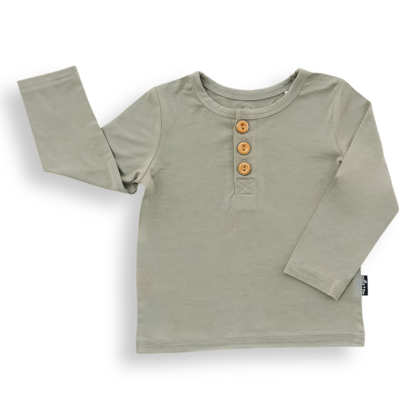 HENLEY LONG SLEEVE- Mushroom