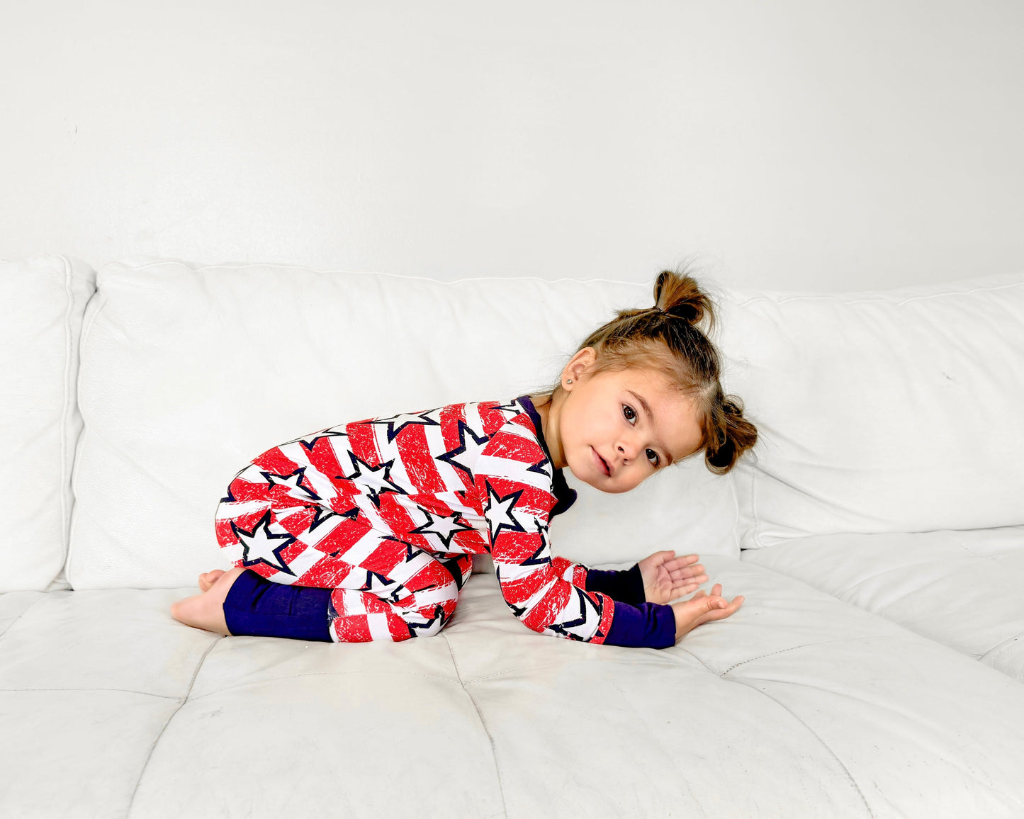 ZIP ROMPER - Stars + Stripes