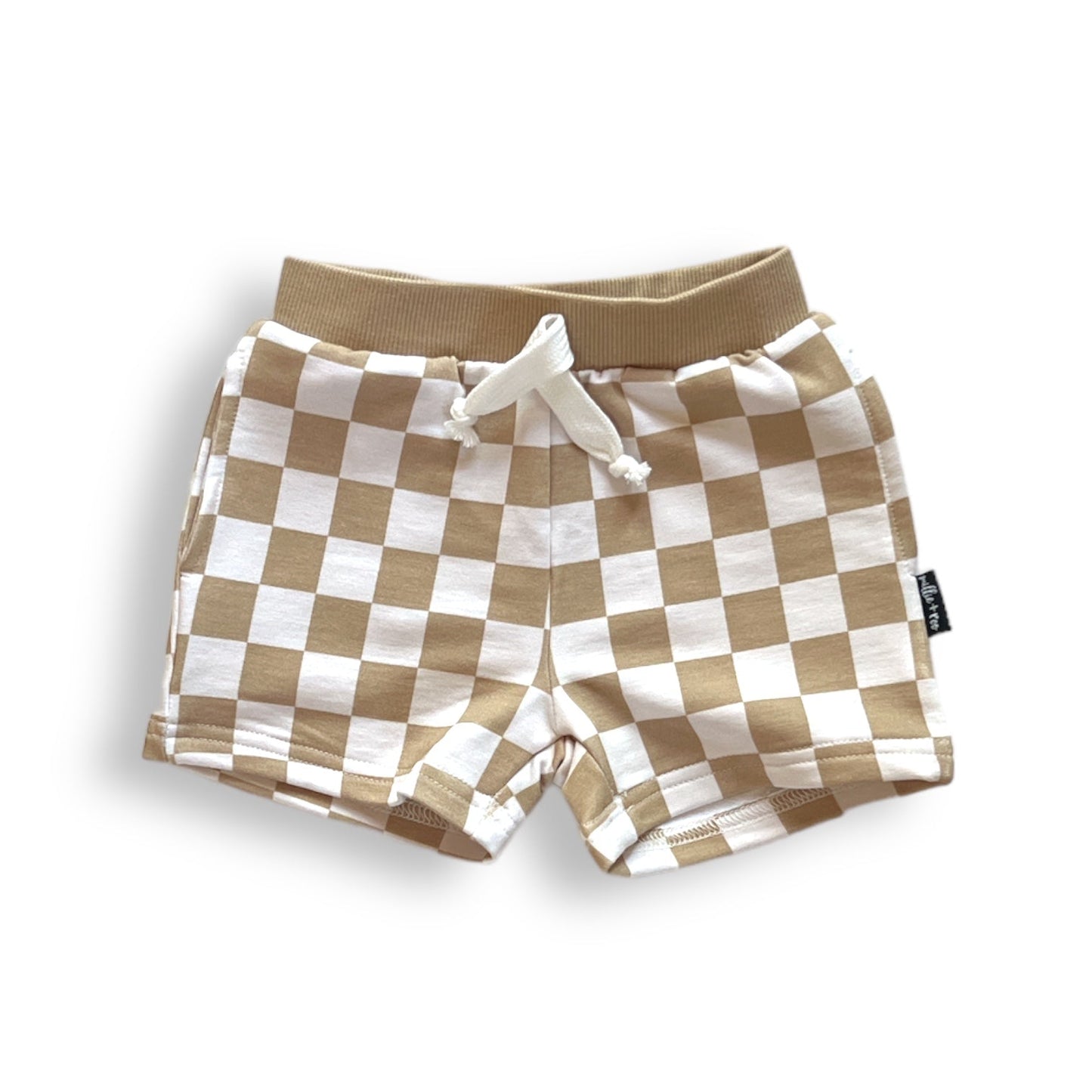 BAMBOO JOGGER SHORTS- Tan Check