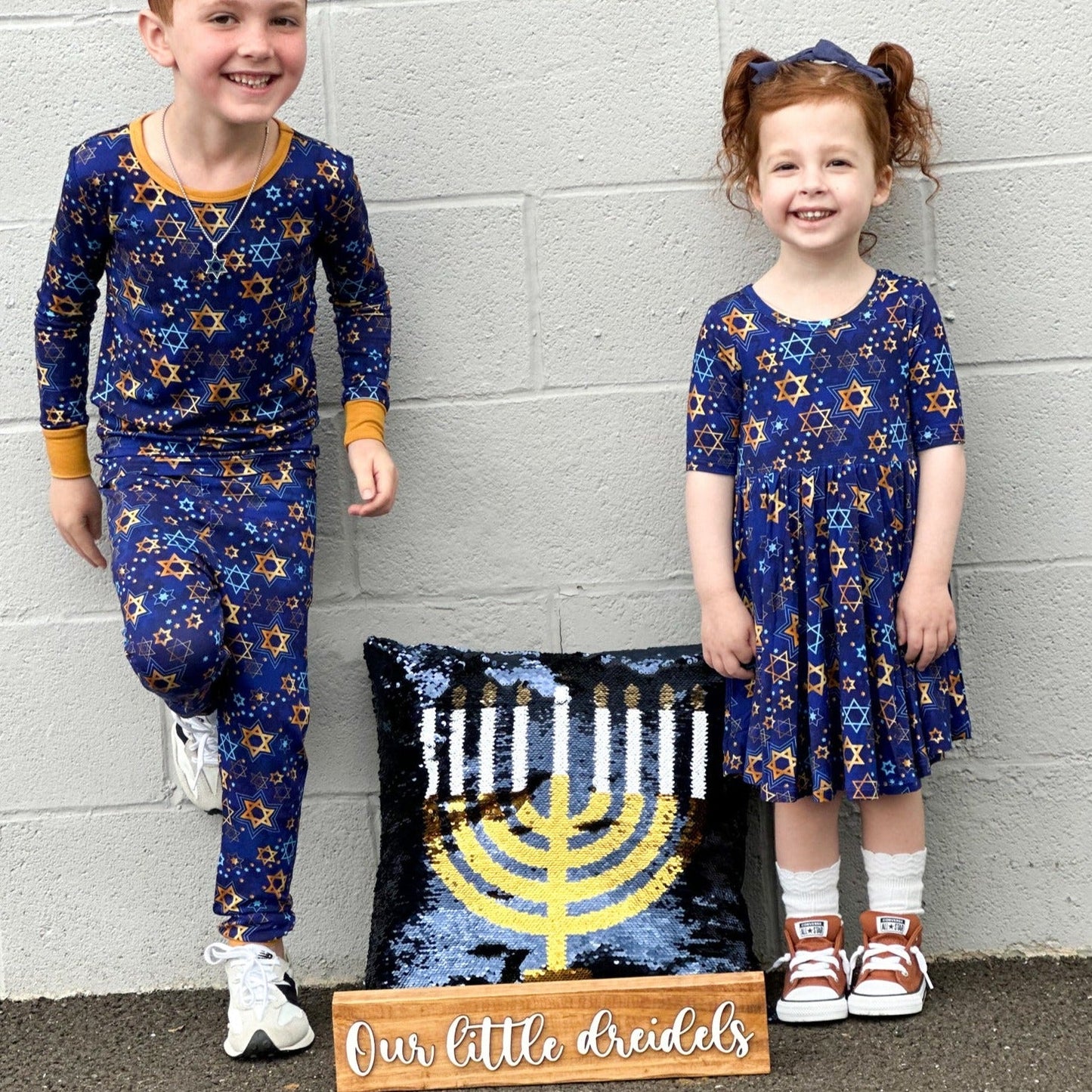 LONG SLEEVE 2 PIECE SETS- Chanukkah