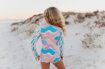 Mia Surf Wave Zip Swimsuit