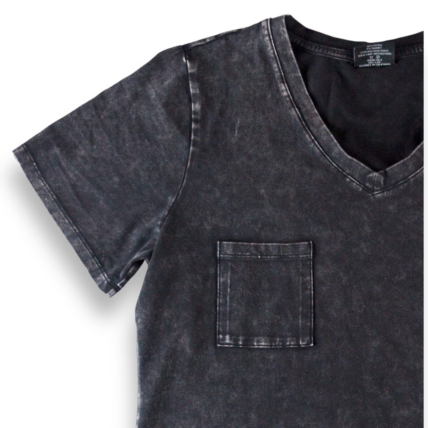 MAMA V-NECK- Midnight Snow Wash