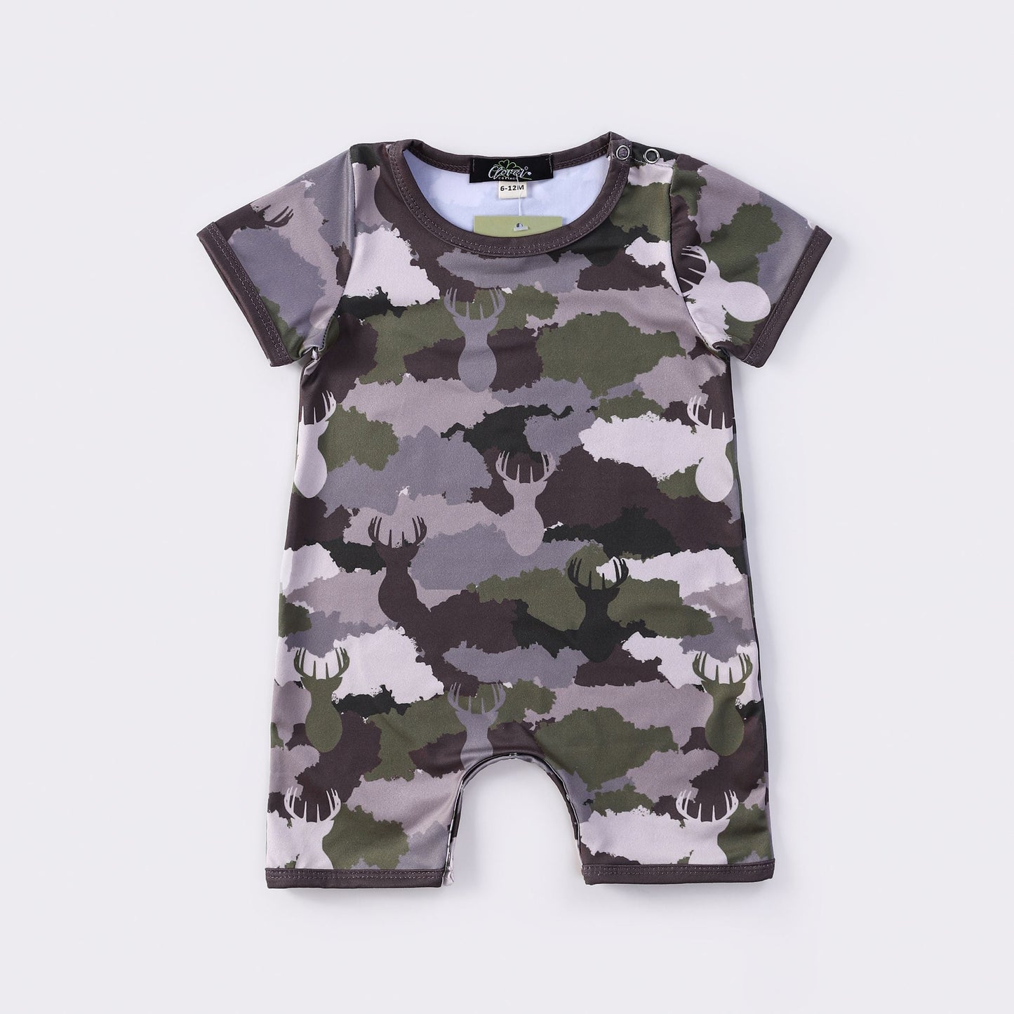 Deer Camo Short Boy Romper