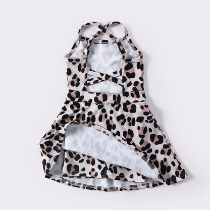 Leopard Athletic Girls Dress