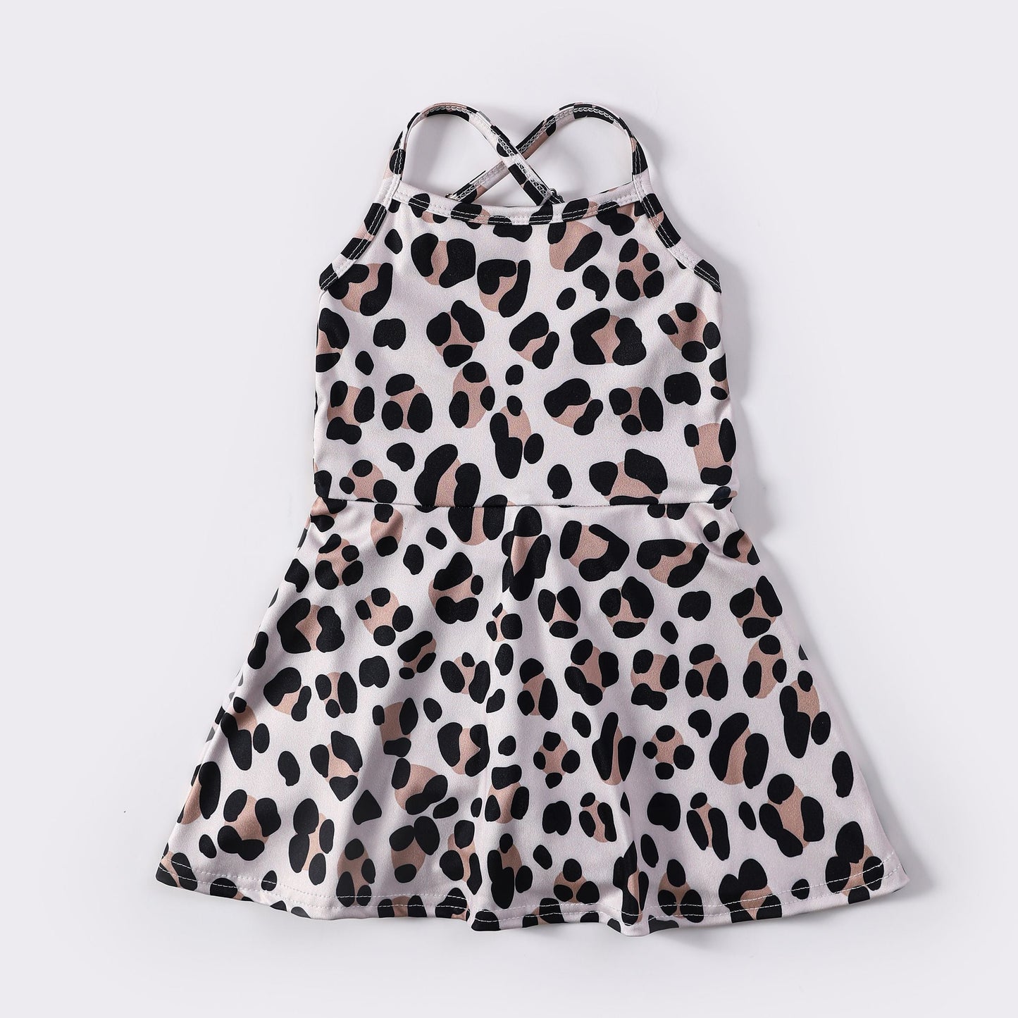 Leopard Athletic Girls Dress
