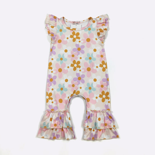 Pastel Daisy Baby Romper