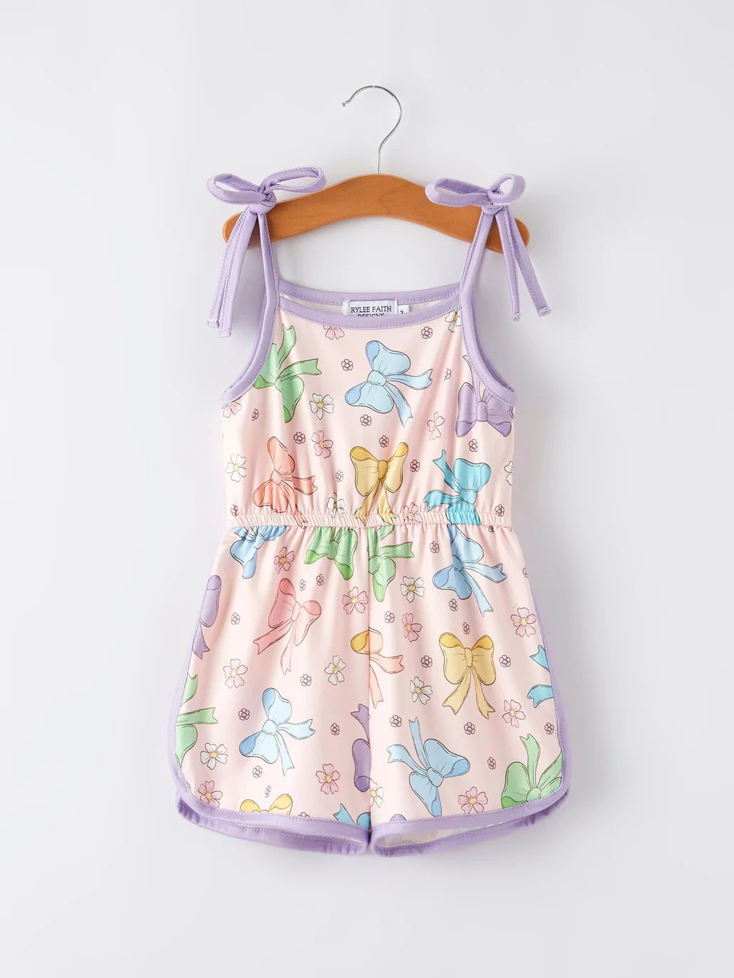 Purple Bow Romper
