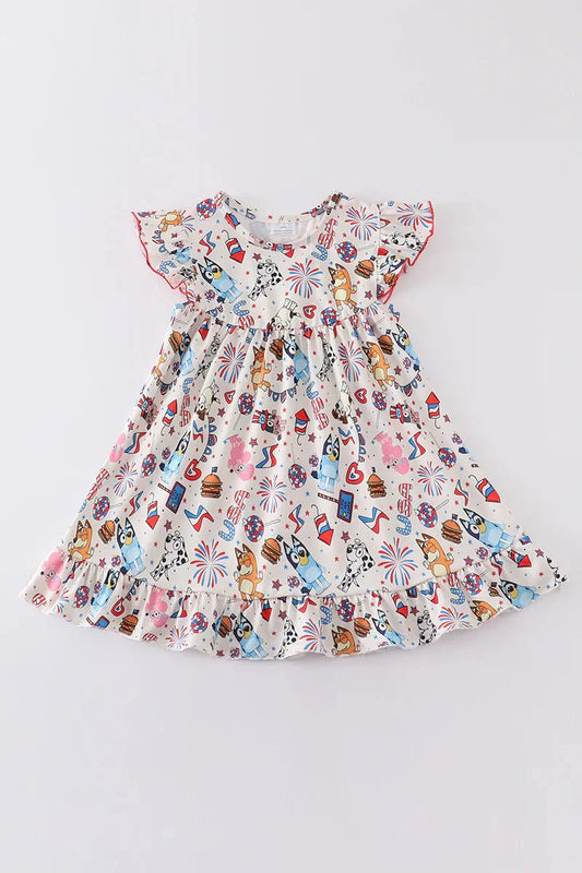 Red, White, and Bluey Dress