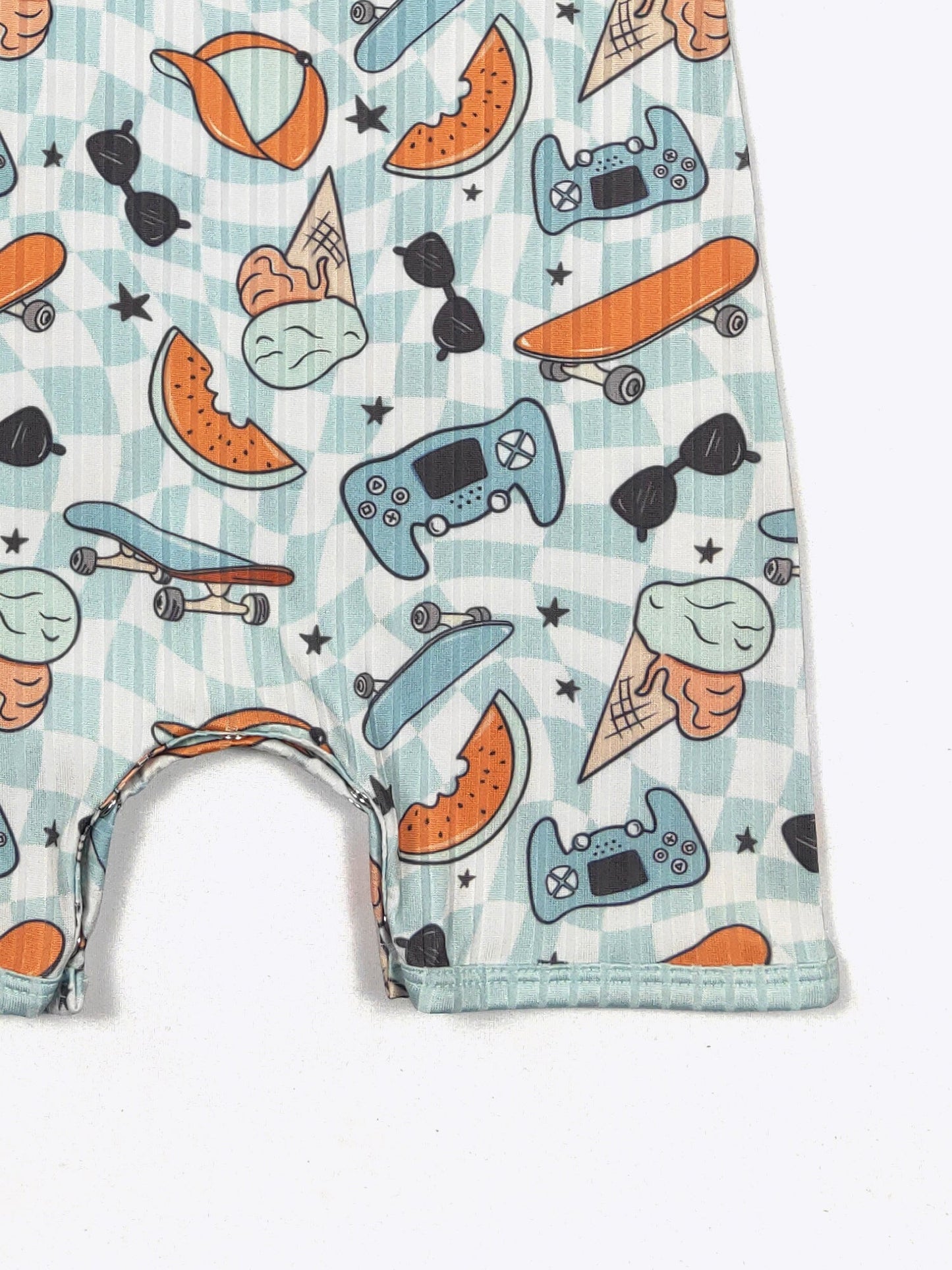 Skateboard Short Romper