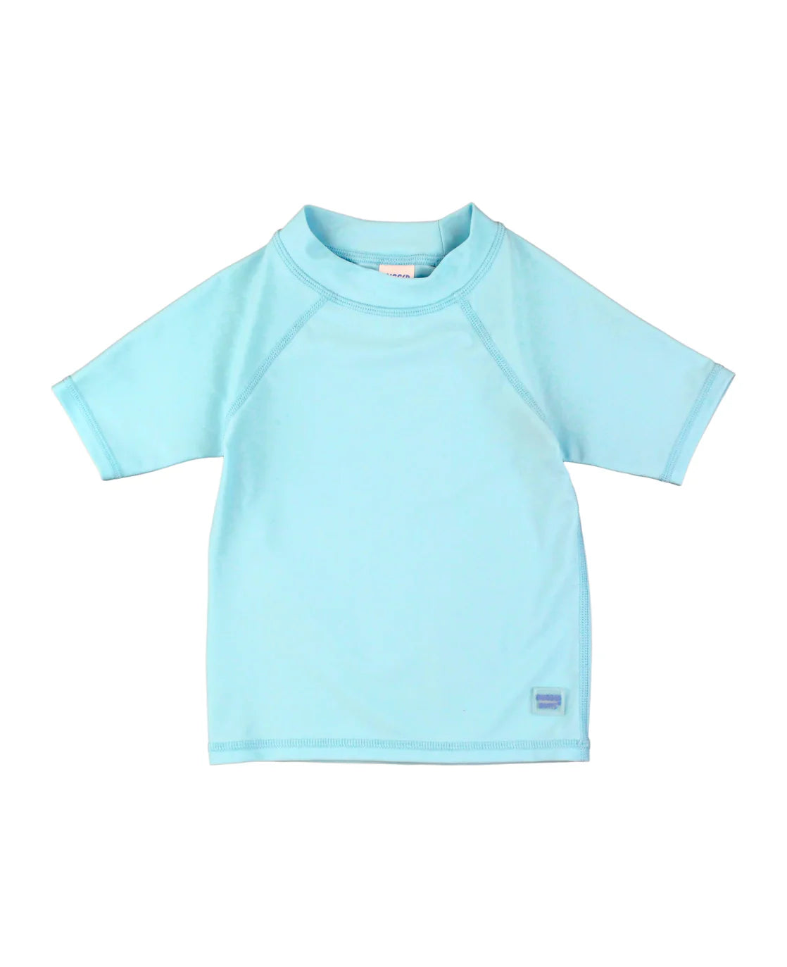 Ruffle/Rugged Butts: Blue Rash Guard Swim Top